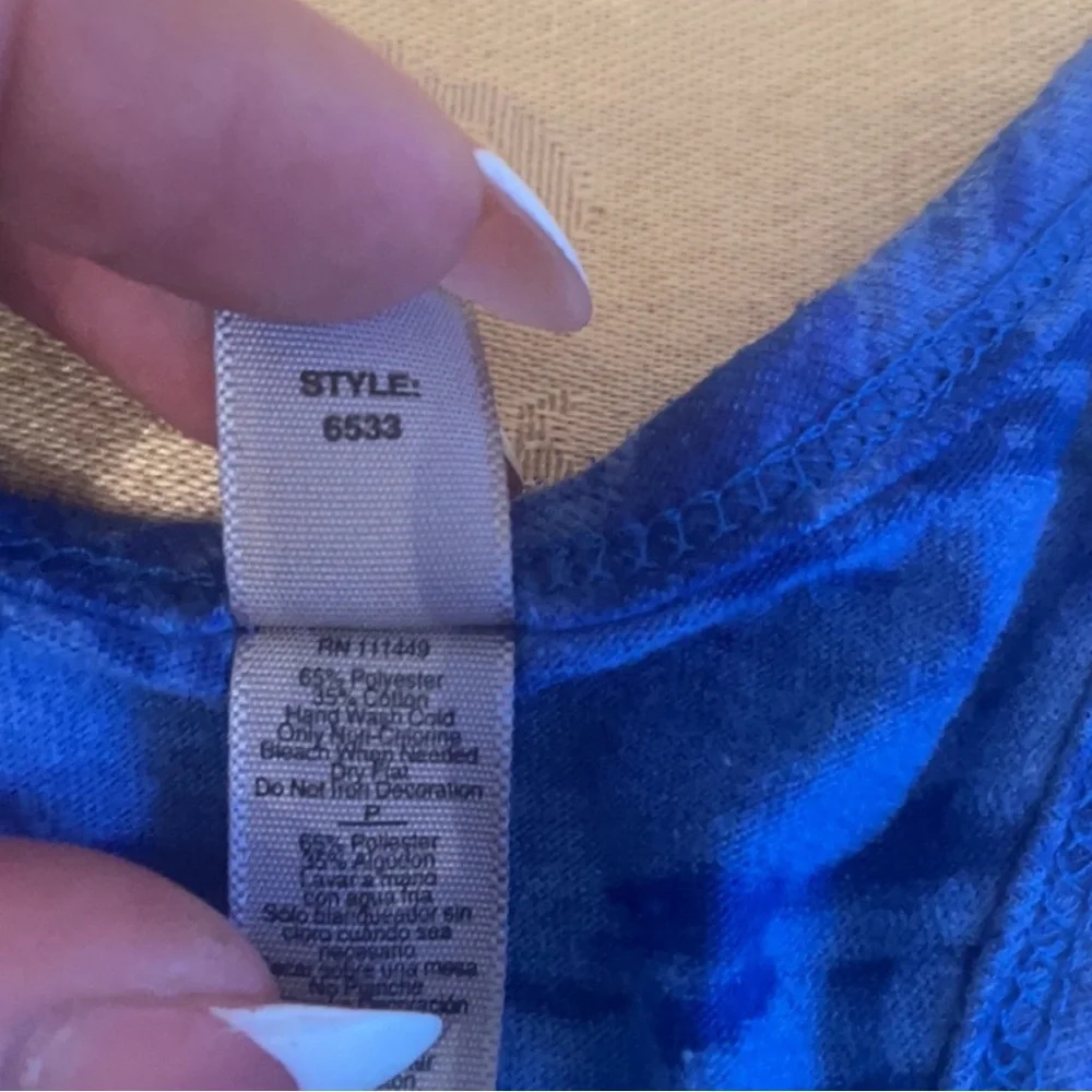 💪 🏋️‍♂️ Gym tank top motivation Pain is Good blue - Picture 3 of 4